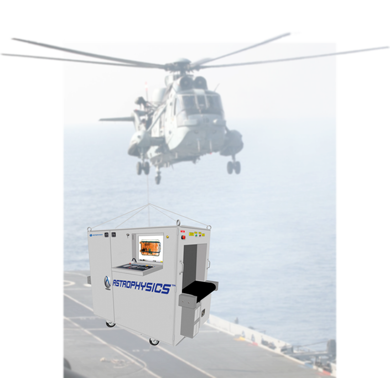 Astrophysics XIS-7555R röntgen bagagescanner systeem US Navy