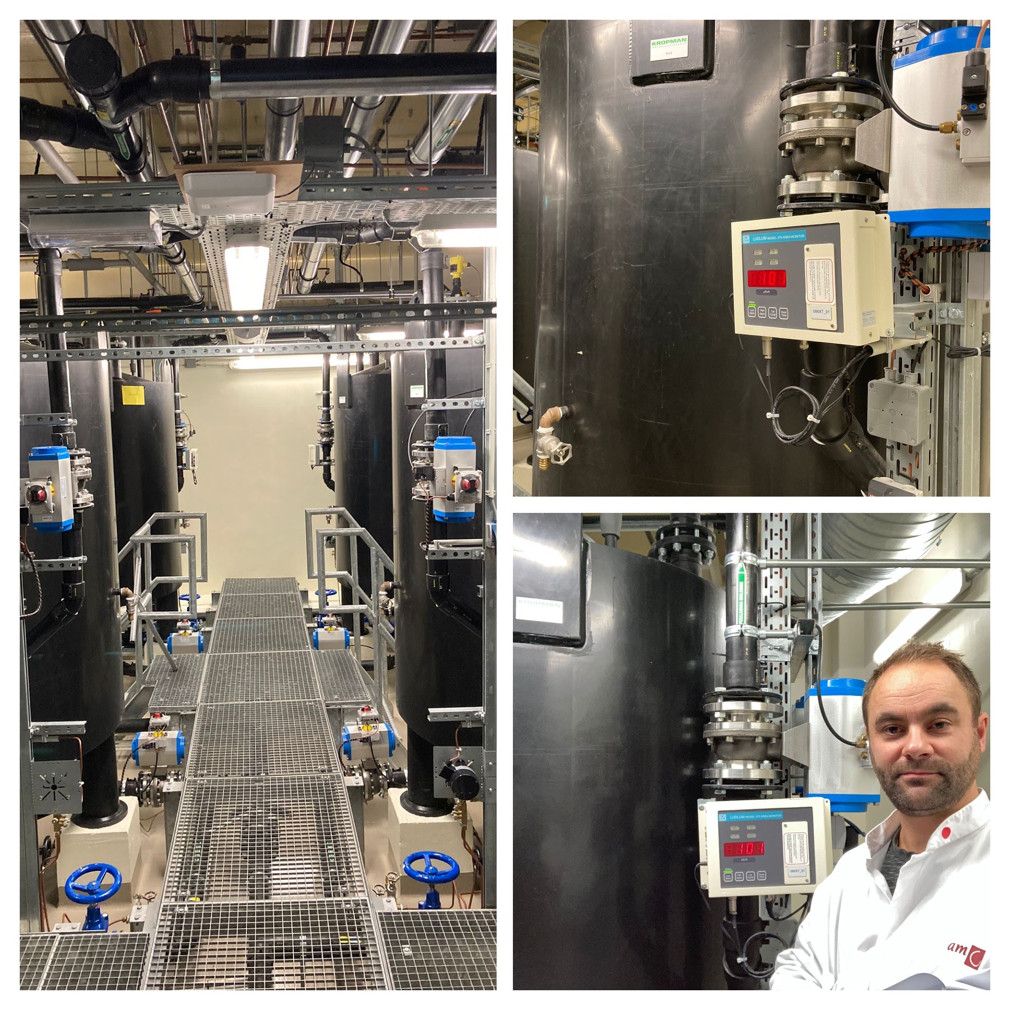 Maintenance in the AMC hospital 'Waste Basement' - Ludlum Model 375